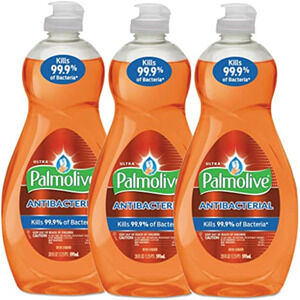 Palmolive Dish Soap Liquid Lot of (3) 18oz Bottles Kills 99.9% Germs New